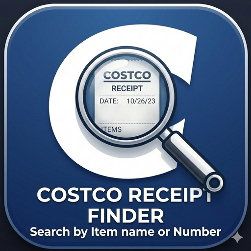 Costco Receipt Finder app icon